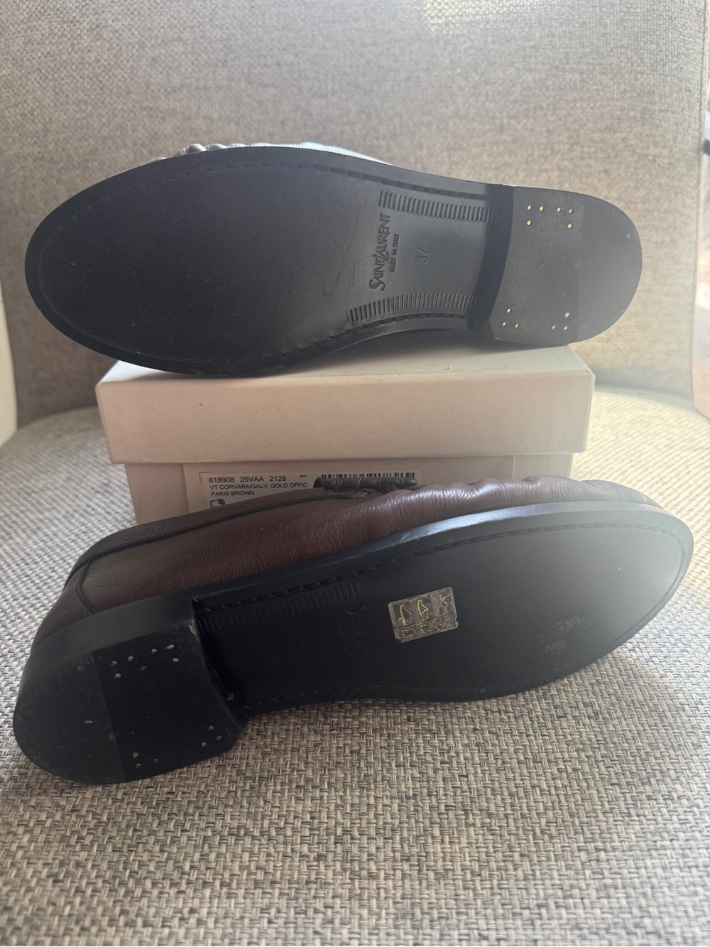 Saint Laurent Le Loafer in Paris Brown - Picture 6 of 16